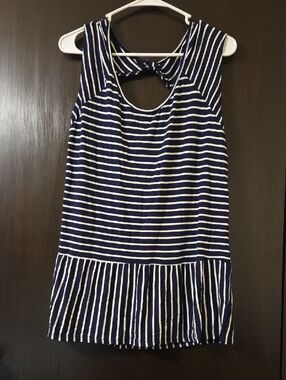 Maurices black and White Striped top NWT size XL